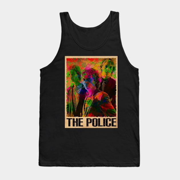 Message in a Tee Showcase the Reggae-Infused Rock and Legendary Lyrics of The Polices Music Tank Top by Amir Dorsman Tribal